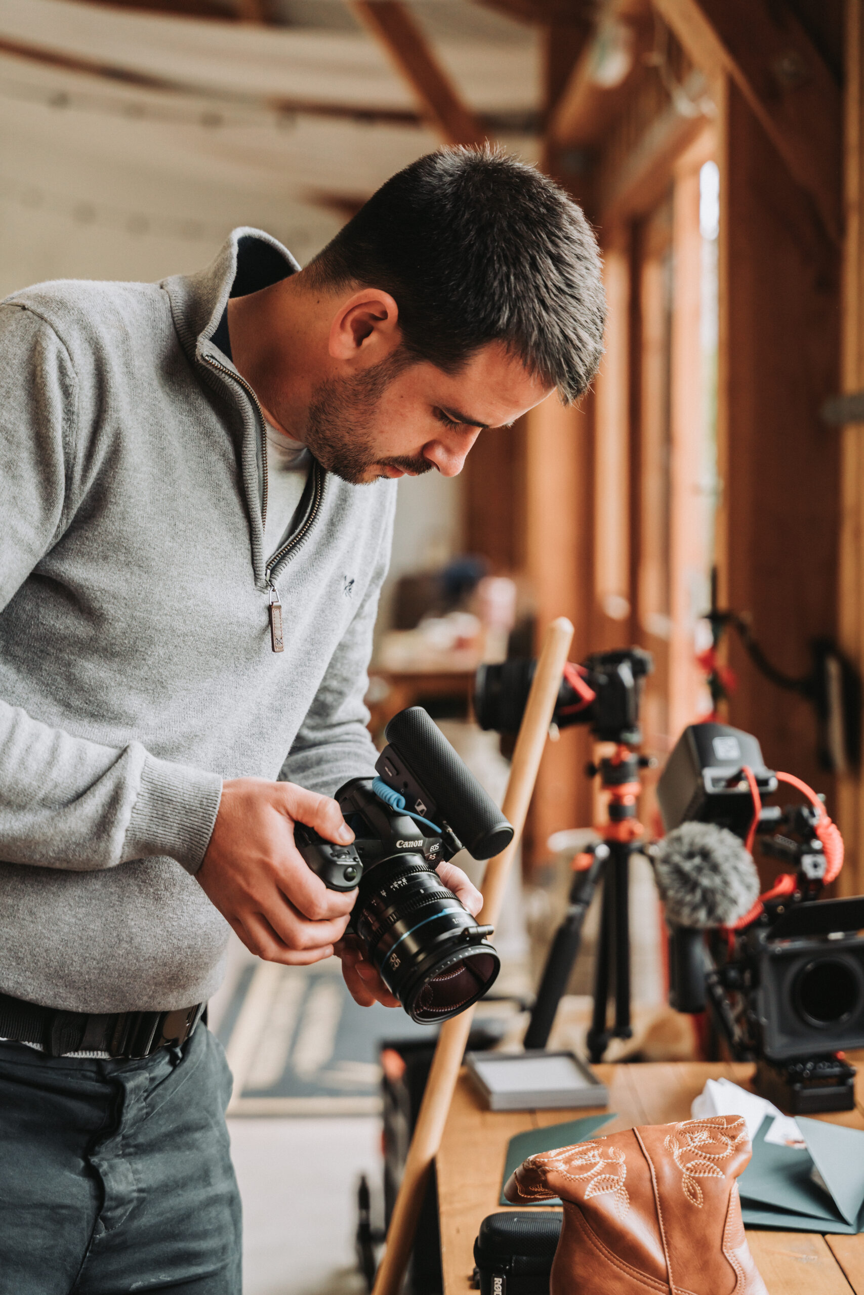 Somerset Wedding Videographer Filming