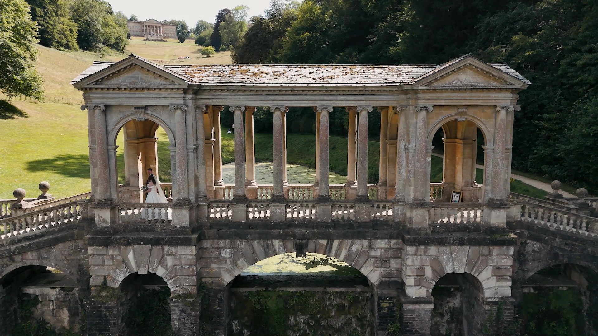 Couple on the Palladian bridge