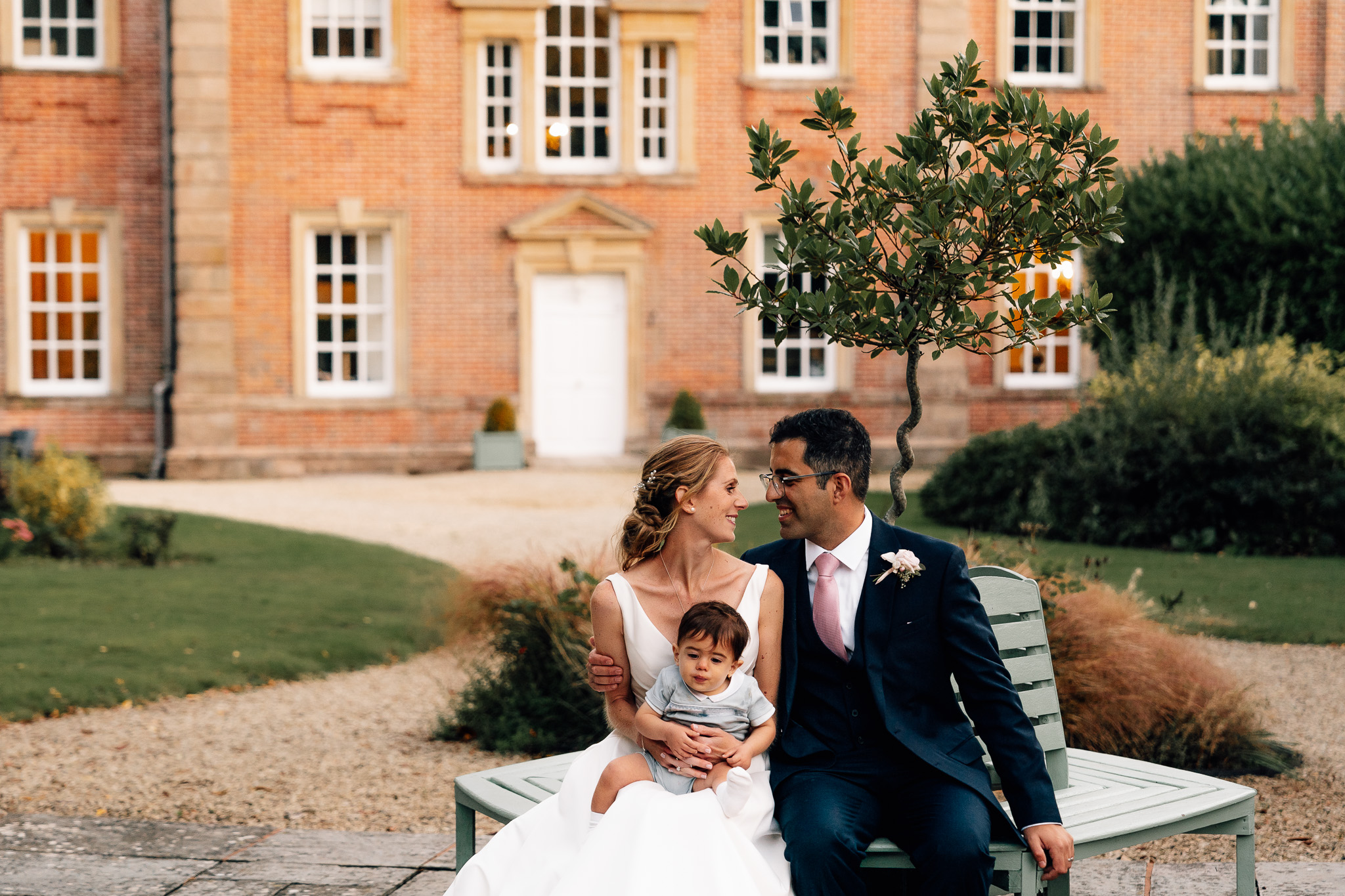 Couple on their wedding in Somerset
