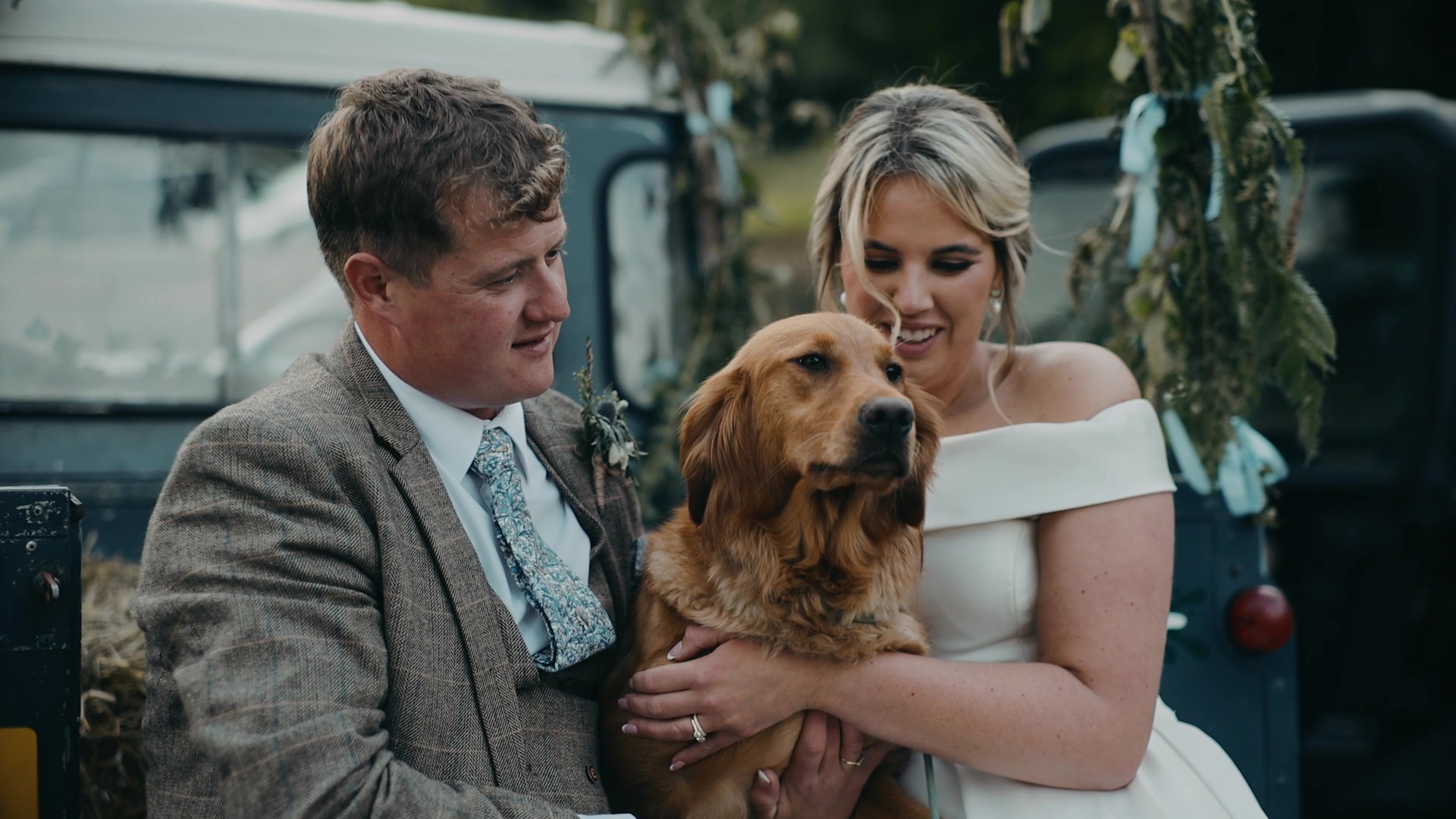 Couple and their dog