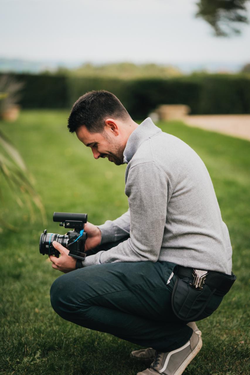 Somerset Wedding Videographer Filming