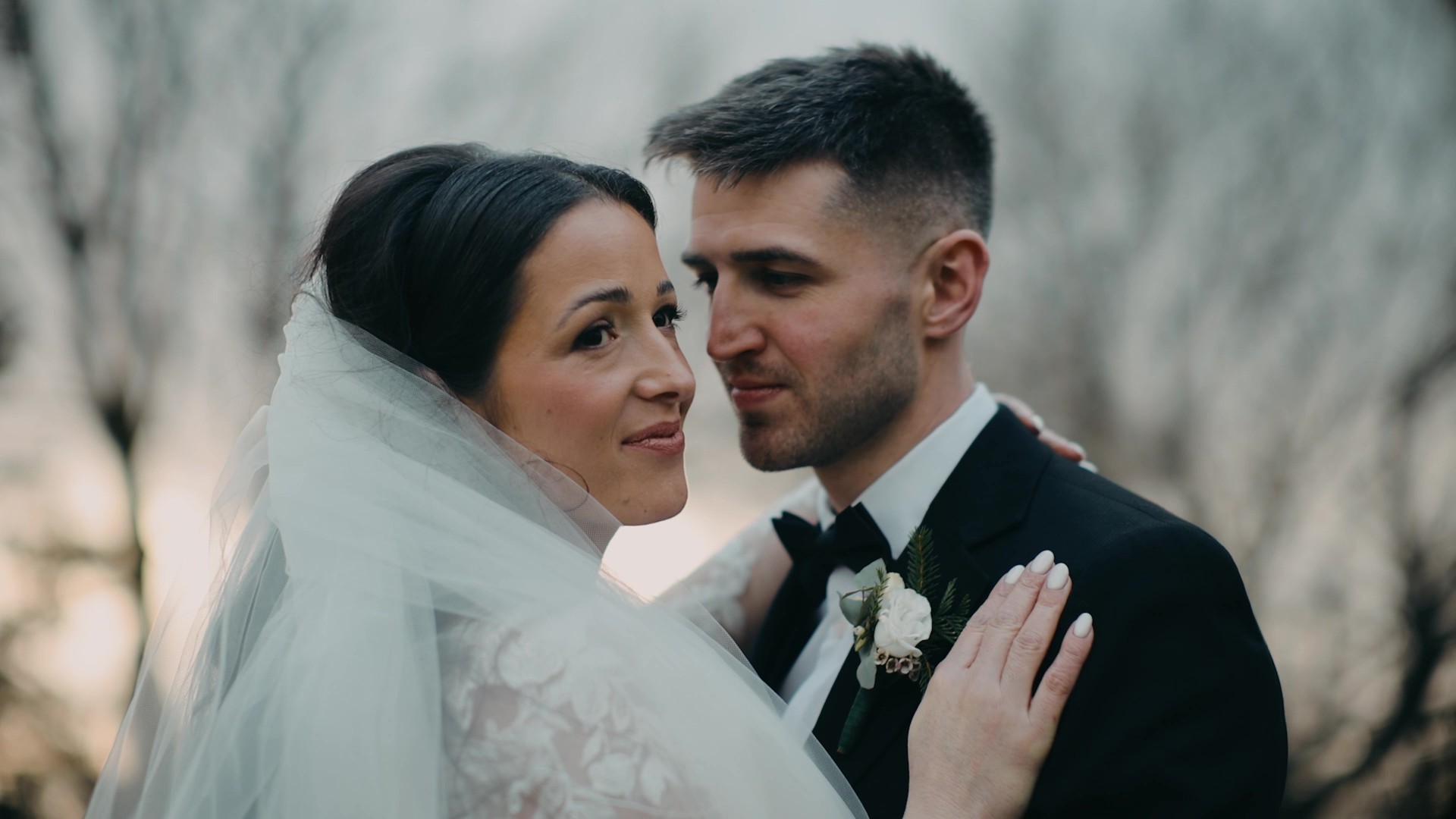 Couple posing for each other
