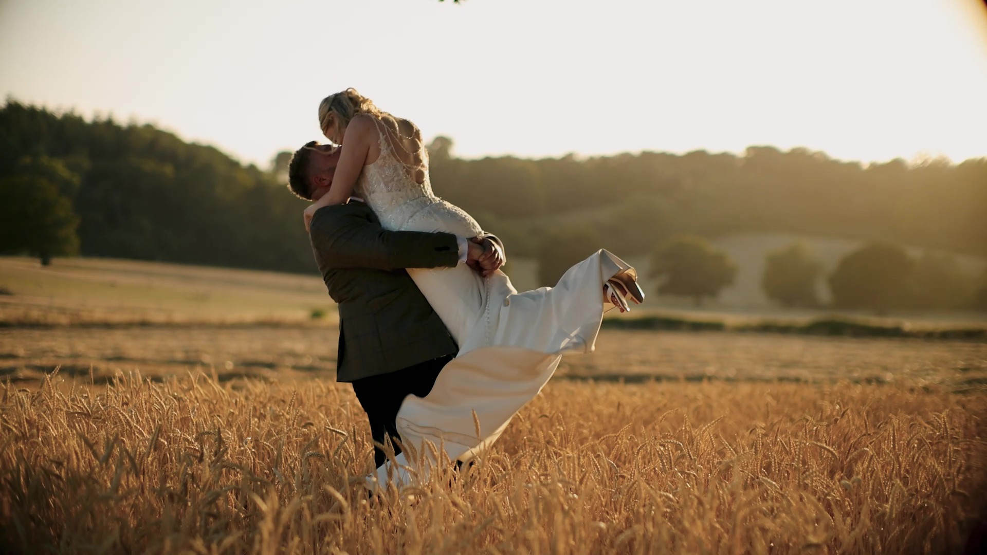 Couple on their wedding day