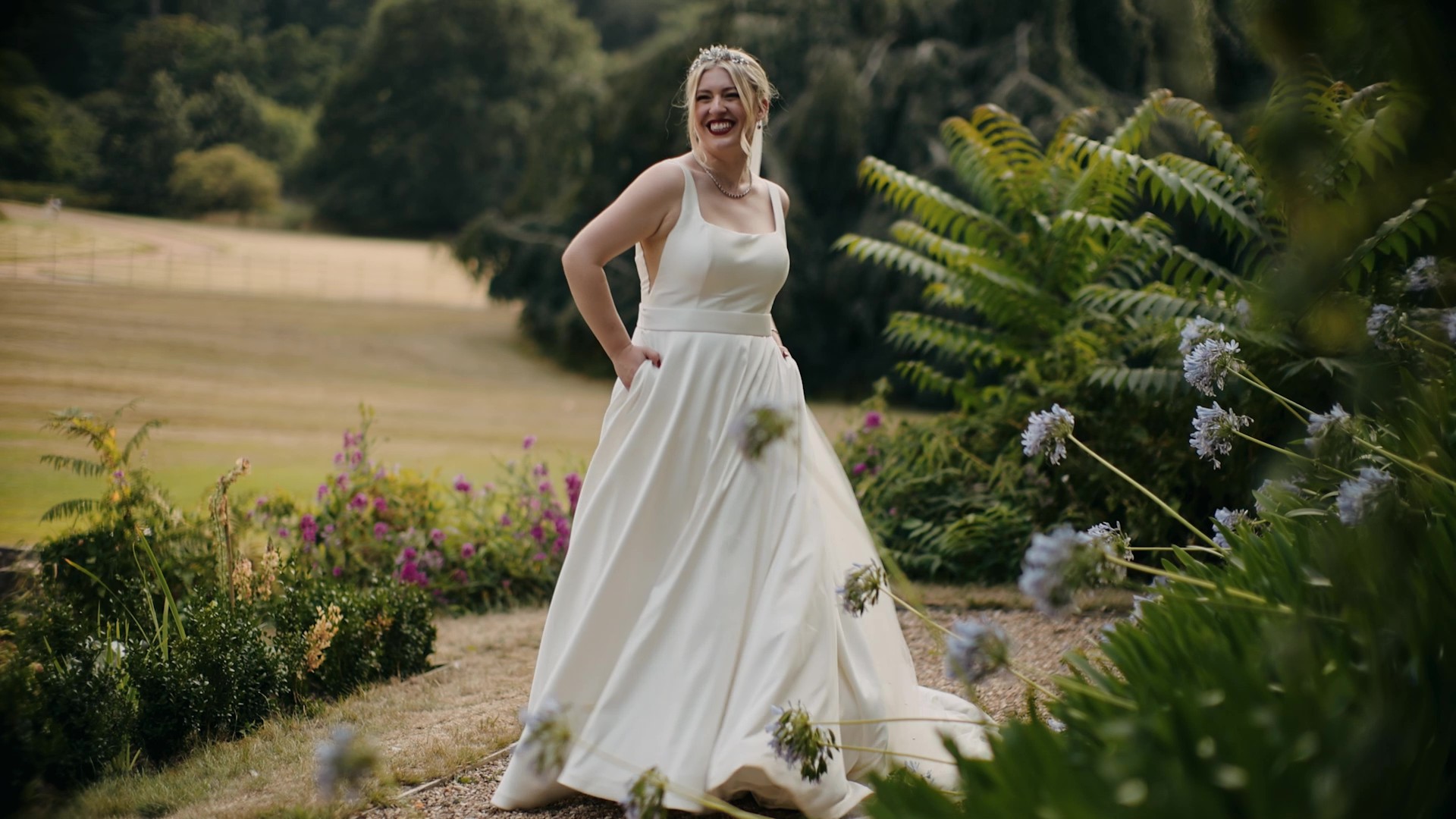 Bride on her wedding day