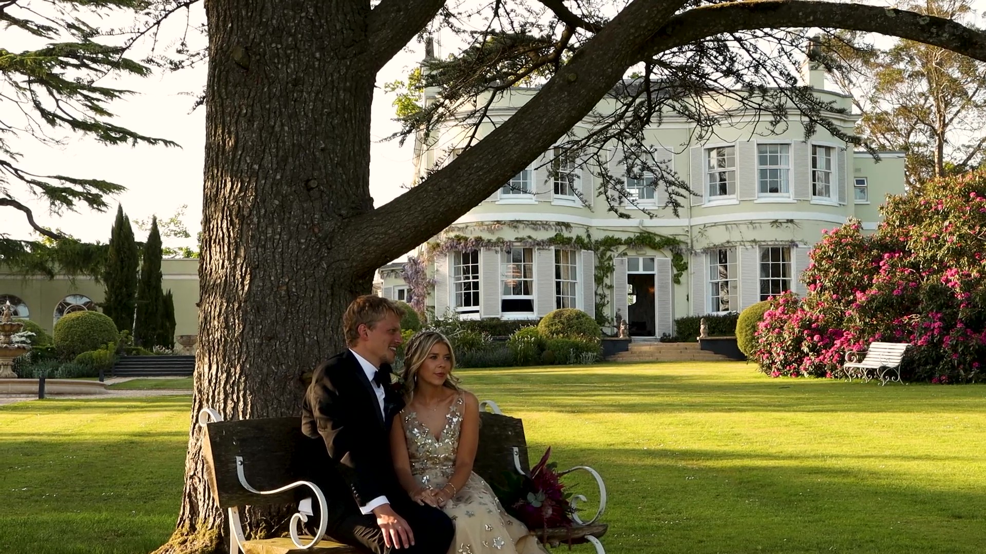 Magical couple moment at this Devon wedding venue