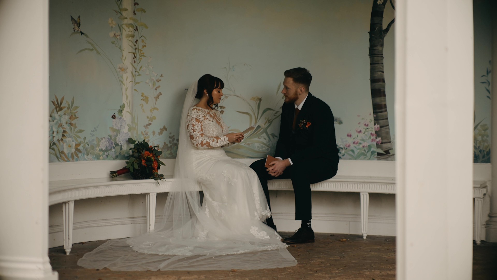 wedding film moment couple vows