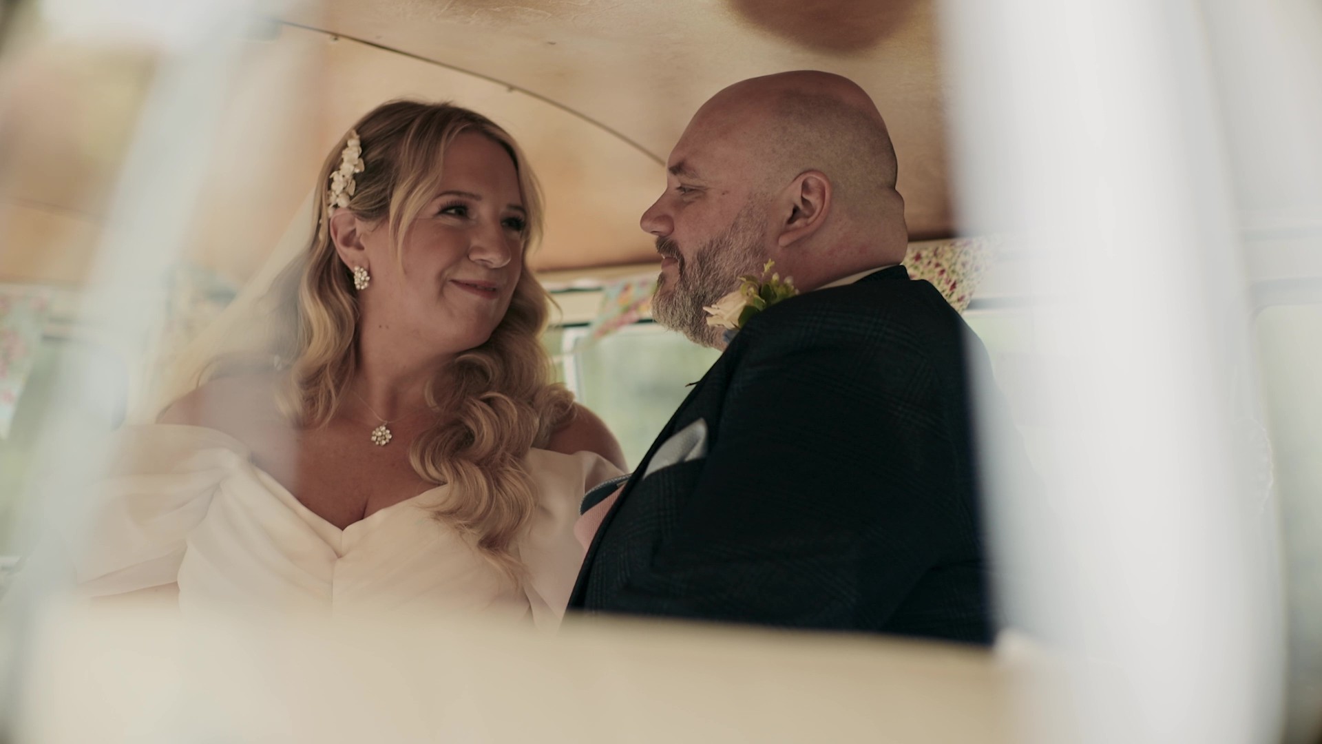 Real wedding moments captured by Bath wedding videographer
