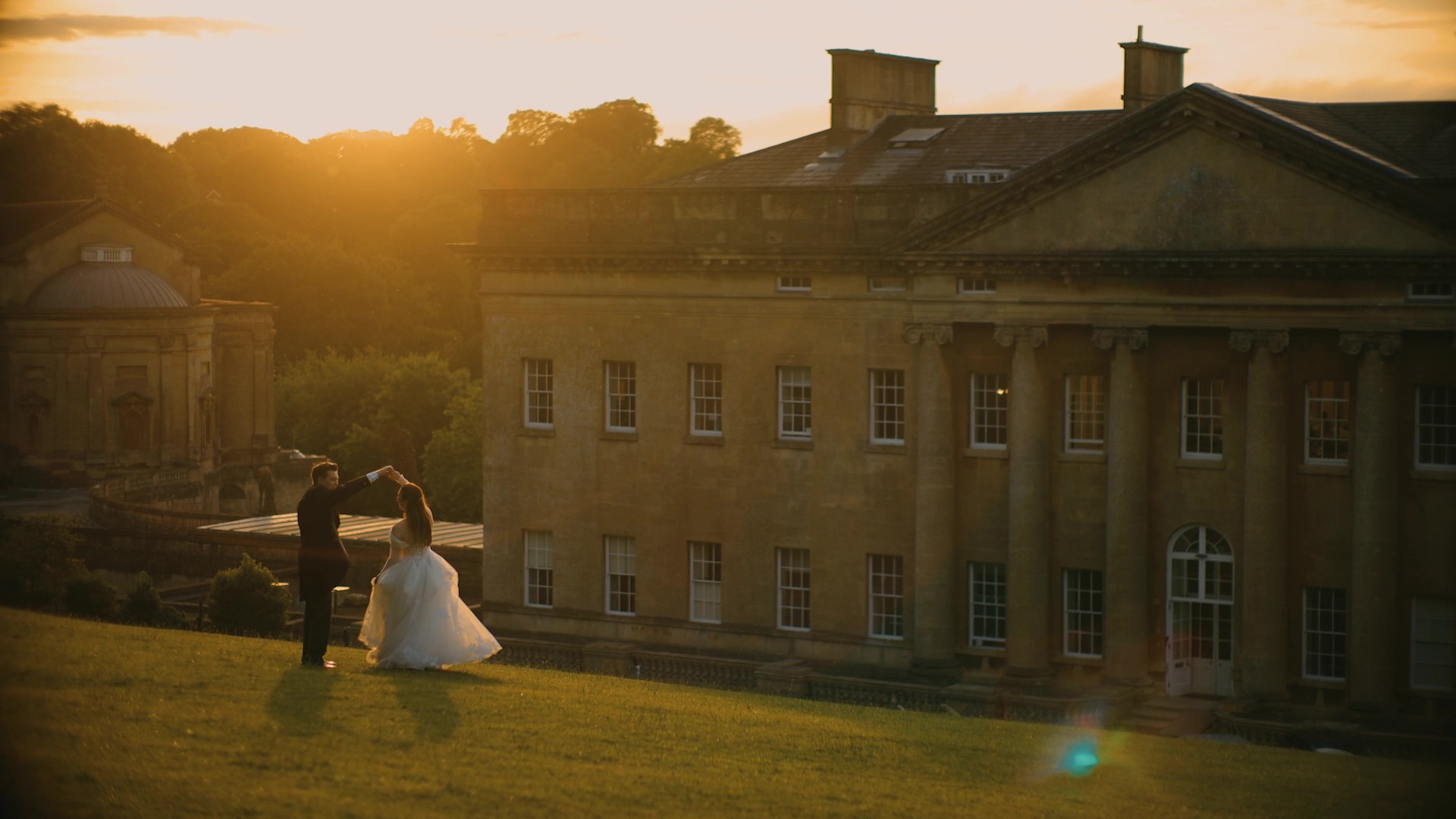 Luxury wedding film in Bath with elegant cinematic visuals
