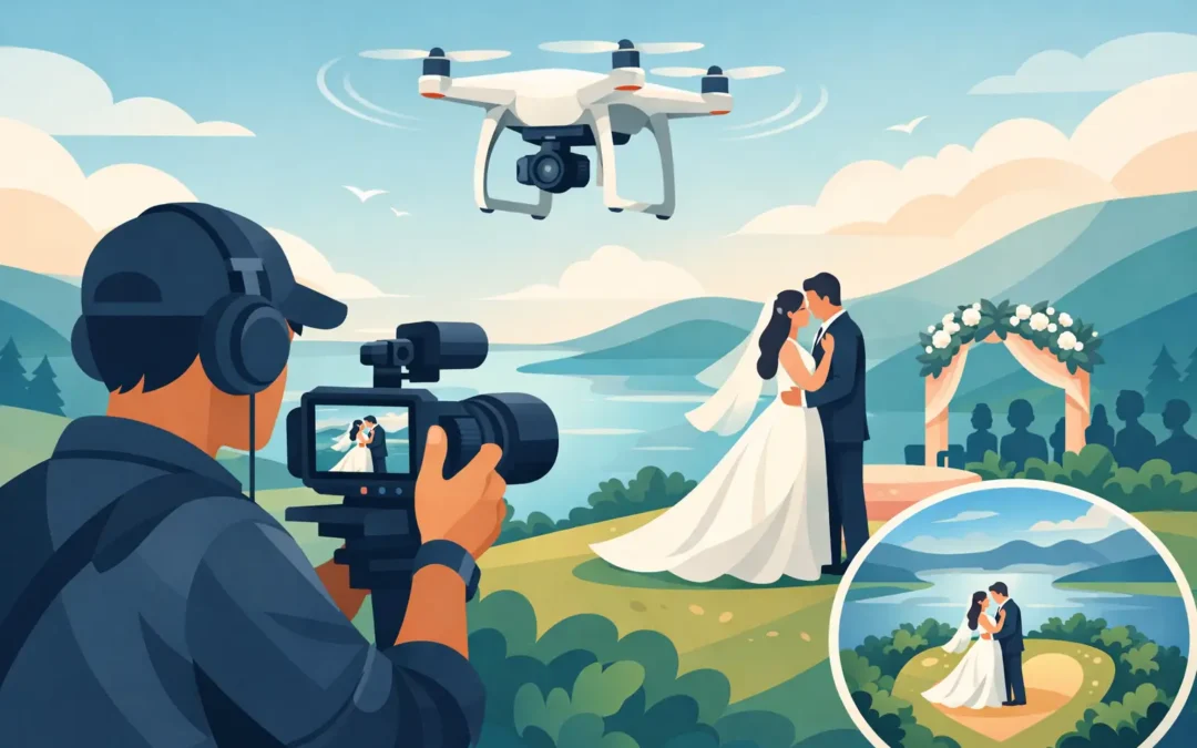 Wedding Videographer with Drone Footage